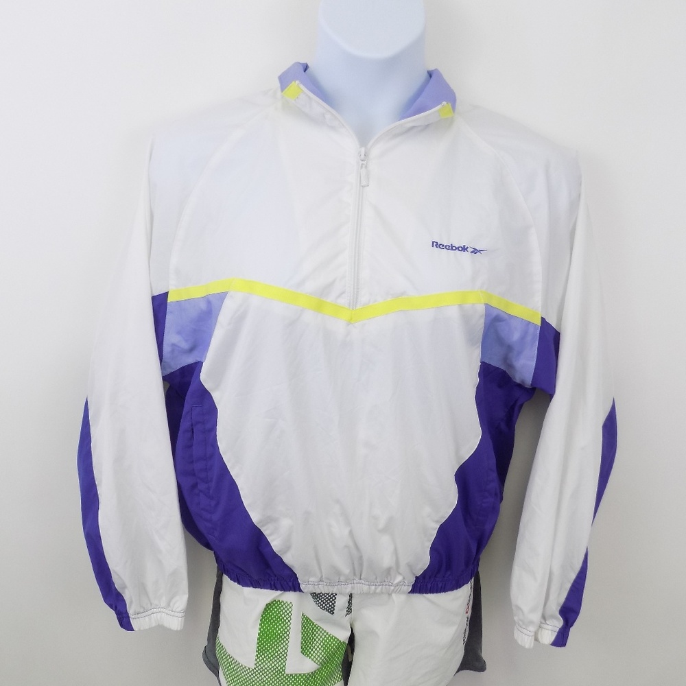 Reebok Women's Size L Pullover 1/2 Zip Windbreaker